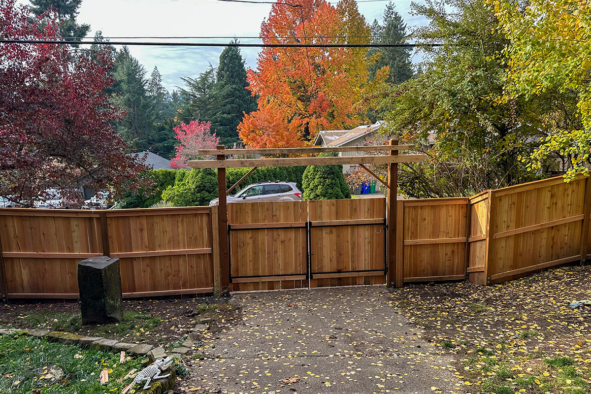 Cedar fence project
