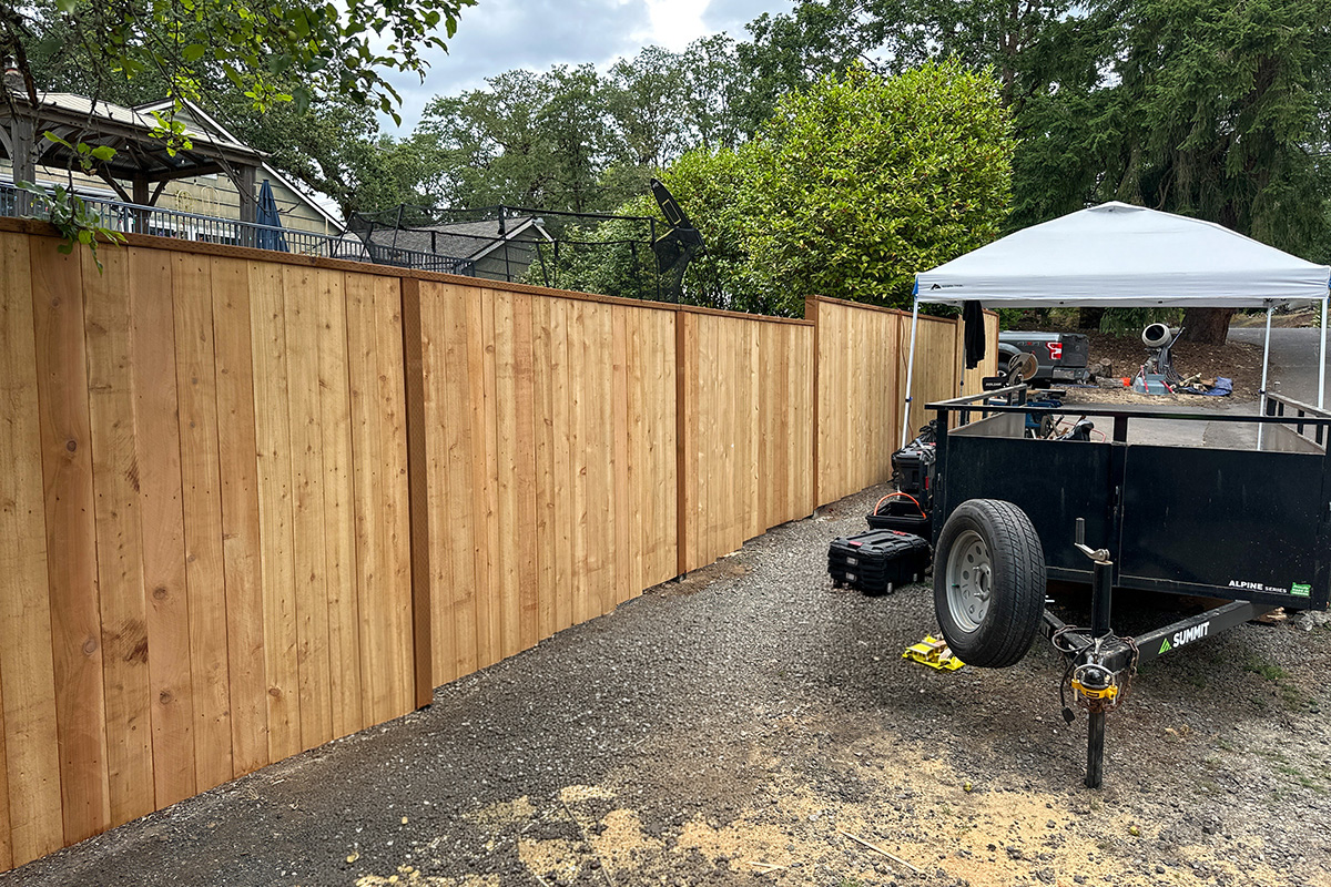 Cedar fence project