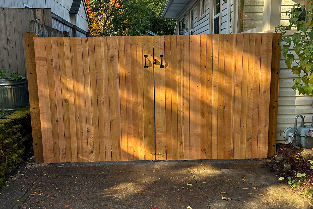 Cedar fence project
